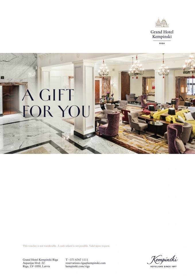 Stay at Grand Hotel Kempinski Riga